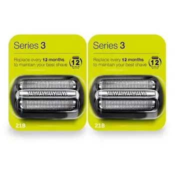 Сменная бритвенная головка Atewada совместима с моделью Braun Series 3 Model 21B, которая оснащена сменными сетчатыми возвратно-поступательными лезвиями и запасной стойкой.