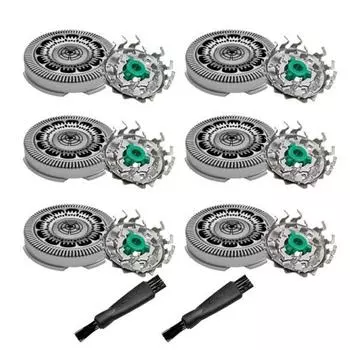 Сменная бритвенная головка SH50, совместимая с Philips Norelco Series 5000 SH50 Blade AquaTouch, PowerTouch (PT8xx PT7xx, SH60-6Pack) SH60-6Pack