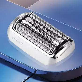 Сменная головка для электробритвы Высокопроизводительная бритвенная головка Бритвенная головка для электробритв Braun Series 9 Pro и Series 9 серебряный