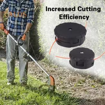 Сменная головка триммера для струн. Хранение шнура большой емкости. Универсальная головка для прополки. Максимальная скорость: 10000 об/мин. Триммерная головка с прямым валом для M10 X1,25MM M8. S