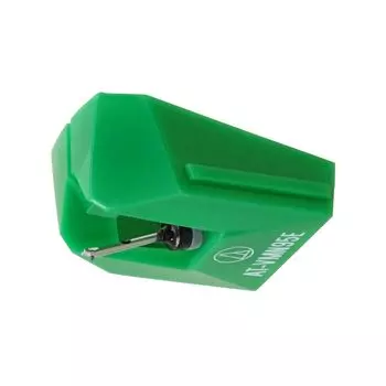 Сменная игла для стереокартриджа Audio Technica VM type, овальная игла зеленого цвета AT-VMN95E