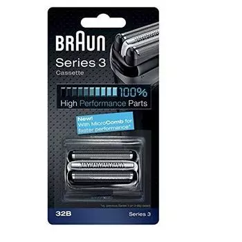 Сменная кассета для бритвы Braun 32B Series 3 320 330 340 350CC черные бритвенные головки и [предмет]