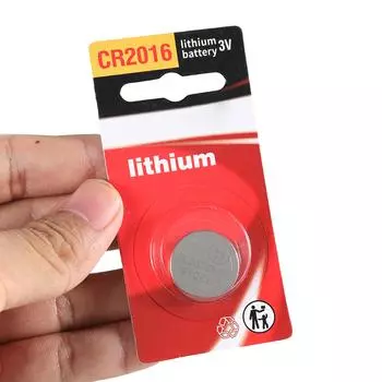 Сменная кнопочная батарея 3 В CR2016 литиевые батарейки-таблетки для часов, компьютера, светодиодной подсветки, электронный сбалансированный