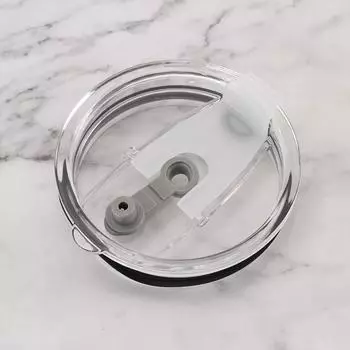 Сменная крышка для стакана, подходит для прозрачных сменных крышек, подходит для защитных крышек для стаканов с защитой от проливания, аксессуаров для чашек One Size белый