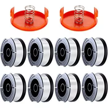 Сменная крышка катушки триммера для травы Black Decker Line String Spring Trimmer Weed Eater Resets 30 футов 0,065”AF-100-3ZP
