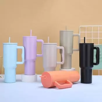 Сменная крышка-соломинка для стакана, защита от проливания, многоразовая крышка-соломинка, защита от брызг, пылезащитные крышки для стакана Stanley объемом 40 унций небесно-голубой