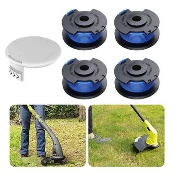 Сменная леска для триммера Weed Wacker (AC14RL3A) Катушки и колпачки катушек AC14HCA 0,065-дюймовая леска для триммера Аксессуары для газонокосилок синий