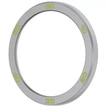 Сменная металлическая рамка из закаленного стекла для CMF Watch Pro 2(Серебристо-зеленый)