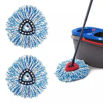 Сменная накладка для швабры, аксессуары для сильной дезактивационной швабры, волоконная вращающаяся швабра, треугольная насадка для швабры для O-Cedar EasyWring RinseClean синий