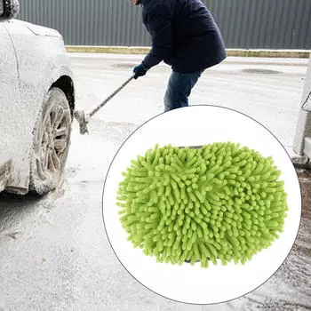 Сменная насадка для щетки для мытья автомобиля, чистящий инструмент из микрофибры премиум-класса из синели для синий