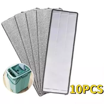 Сменная насадка для швабры из микрофибры, сменная насадка для уборки пола, насадки для плоского отжима, инструменты для отжима без помощи рук для дома, кухни 1PCS