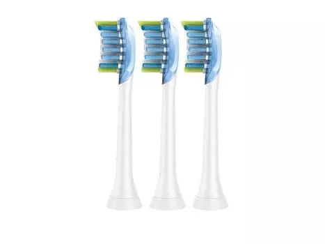 Сменная насадка Philips Sonicare Adaptive Clean, стандартный размер, набор из 3 шт. (неподдельный) HX9043/01 белый