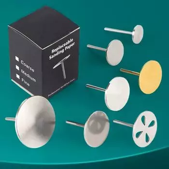 Сменная наждачная бумага для педикюра 15/20/25/35 мм, металлический диск, твердая кожа, кутикула, мозоль, уход за ногами, вращающийся вал фрезы 25mm