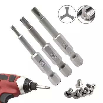 Сменная отвертка, серебристая сталь, 1 комплект, Y-образная головка