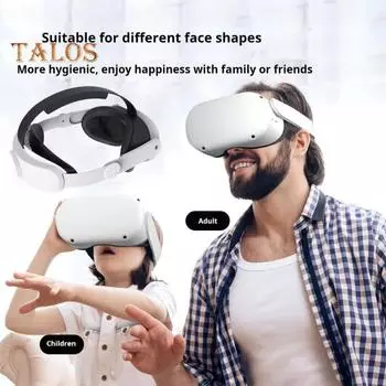 Сменная повязка на голову для гарнитуры VR, удобная посадка, регулируемая, простая установка, аксессуары для очков VR для Meta Quest 3 белый