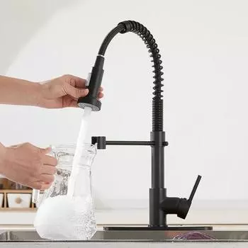 Сменная распылительная головка с выдвижным механизмом, нержавеющая, универсальная, простая установка, 3-функциональный смеситель для раковины, насадка для распылительной головки, кухонный инструмент B