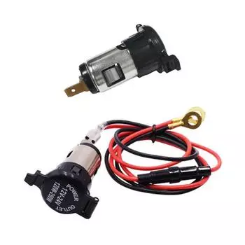 Сменная розетка 12 В-24 В, розетка для прикуривателя с водонепроницаемым чехлом, автомобильные аксессуары