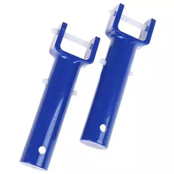 Сменная ручка с вакуумной головкой, 2 шт., с V-образным зажимом для очистки синий