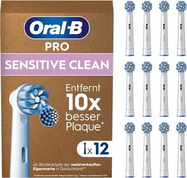 Сменная щетка Braun PRO Soft Extra Fine Bristle Brush Sensitive Clean 12 шт Oral-B EB60X-12 [Товар]