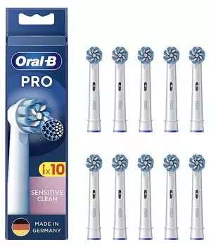 Сменная щетка Braun PRO Soft Extra Fine Bristle Brush Sensitive Clean 10 шт Oral-B EB60X-10 [Товар]