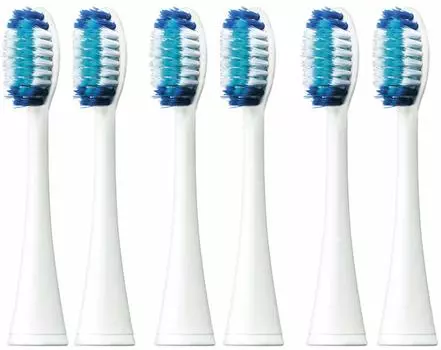 Сменная щетка Doltz Panasonic, щетка Doltz Extra Fine Bristle Brush, большая, 2 шт., набор из 3 штук, цвет белый (Всего штук) EW0801-W