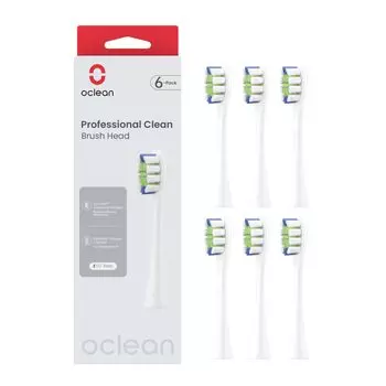 Сменная щетка Oclean 6. Может использоваться со всеми электрическими щетками Oclean Medium Tongue, сертифицированными FDA. (Контроль зубного налета), части, зубные щетки, твердость, очиститель,