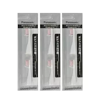 Сменная щетка Panasonic Pocket Dolt EW0957-W белая [набор из 3 шт.]
