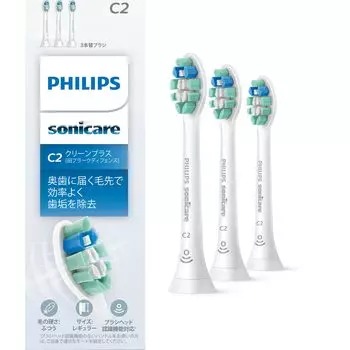 Сменная щетка Philips Sonicare Clean Plus Regular Genuine C2 White (3 куска) HX9023/67