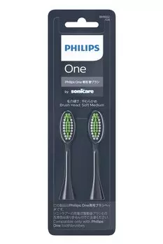 Сменная щетка Philips Sonicare Philips One Сменная головка щетки, подлинная темно-синяя (2 куска) BH1022/04 полуночно-синий