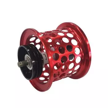 Сменная шпуля для катушки VISPREA Baitcast, металлическая шпуля с мелкой канавкой, совместимая с DAIWA, совместимая с STEEZ ZILLION SV MORETHAN PE RYOGA Megabass красный
