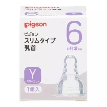 Сменная соска Pigeon Slim Type, 1 шт., Y-образная, три разреза (голубь) [01163]