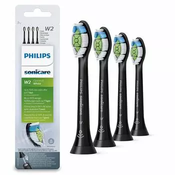 Сменная стандартная щетка Philips Sonicare White Plus Diamond, 4 шт., черная (ранее Чистый) [Товары] чёрный