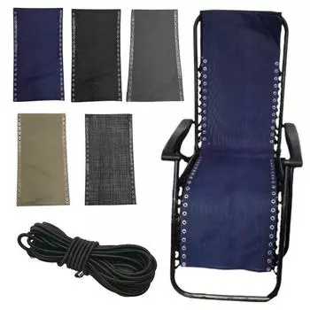 Сменная ткань для стула, антигравитационная ткань для ремонта гостиной со сменным шнуром, ткань для наружного кресла для газона, пляжного кресла-слинга
