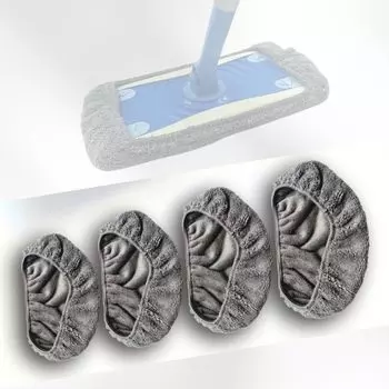 Сменная тряпка для пола из микрофибры, многоразовый набор из 4 шт., серая серый
