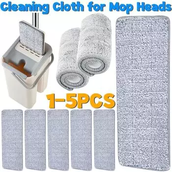 Сменная вращающаяся насадка для швабры из микрофибры, вращающаяся головка для бытовых гибких швабр, многофункциональная, наклеиваемая для домашнего офиса