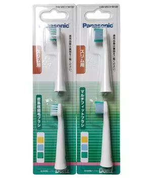 Сменная зубная щетка Panasonic Doltz Sonic Vibration, щетка для тонкой густой сверхтонкой щетины, 2 шт. Щетка для 2 шт. штук в 1 шт.