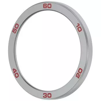 Сменное кольцо из металлического безеля с закаленным стеклом для CMF Watch Pro 2(Серебристо-красный)