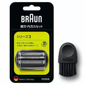 Сменное лезвие Braun Shaver Series 3 Net Blade Integrated Cassette Black [Оригинальный продукт] Лезвие/внутреннее F/C21B F/C21B