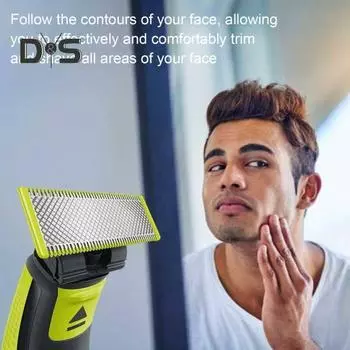 Сменное лезвие для электробритвы Philips One Blade из нержавеющей стали, мужская бритва, триммер для бороды, лезвие головы, муж, отец, подарок на день рождения зелёный