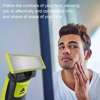 Сменное лезвие для электробритвы Philips One Blade из нержавеющей стали, мужская бритва, триммер для бороды, лезвие головы, муж, отец, подарок на день рождения зелёный