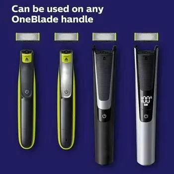 Сменное лезвие для электробритвы Philips One Blade из нержавеющей стали, мужская бритва, триммер для бороды, лезвие головы, муж, отец, подарок на день рождения зелёный