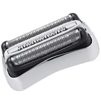 Сменное лезвие для бритвы HSTCL Braun Series 3, сменное сетчатое лезвие, внутреннее лезвие, встроенная кассета, сменное лезвие F/C32S (Серебряный)