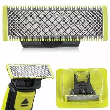 Сменное лезвие для Philips Oneblade, триммер для бритвы для бороды QP210 QP220 QP230 QP2520 QP2530 QP2527 QP2533 QP2630 QP6520 1 pcs зелёный