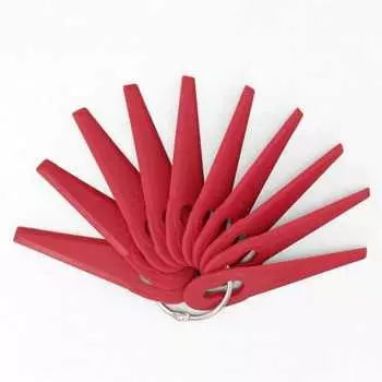 Сменное лезвие для триммера для стекла Iris Ohyama, перезаряжаемое, глубина лезвия 2,8 см x высота 9,9 см x ширина 0,35 см JGTKB23, красный