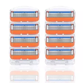 Сменное лезвие Gillette Proglide Fusion, сменное лезвие, совместимое с Fusion [Bostti], 5-ступенчатая