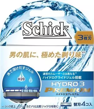 Сменное лезвие Schick Hydro 3 Premium с 3 лезвиями (4 шт)