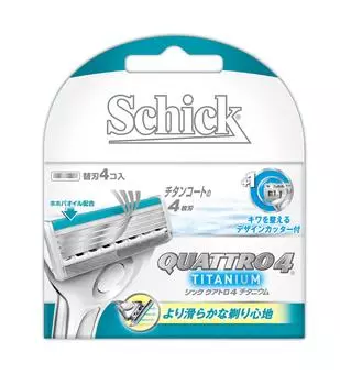 Сменное лезвие Schick Quattro 4 Titanium (4 шт)