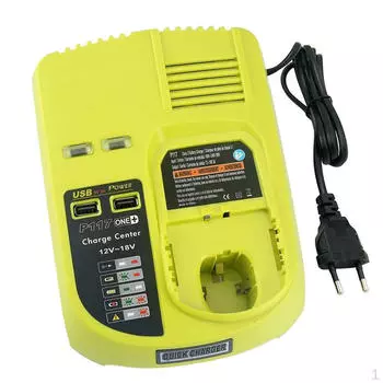 Сменное зарядное устройство 12V18V для USB-порта Ryobi P108, тип ЕС