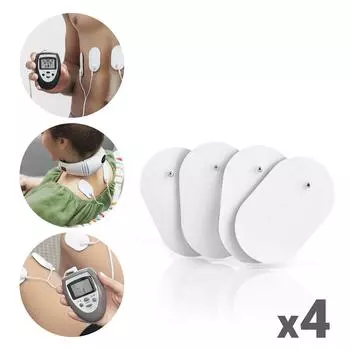 Сменные электродные подушечки EMS InnovaGoods Упаковка из 4 шт.