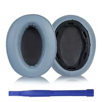 Сменные амбушюры Adhiper для наушников Sony Protein Leather Ear Memory Foam Pads WH-H910N WH-H910N Наушники, амбушюры, (Синяя/белковая кожа)